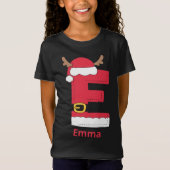 名入りファミリークリスマスパーソナライズド Tシャツ (正面)