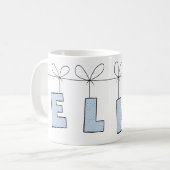 名入れマグカップ Ella コーヒーマグカップ (正面左)