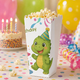 名入れ恐竜5歳の誕生日ポップコーンボックス フェイバーボックス