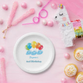 名入れ 2歳の誕生日 男の子 ペーパープレート (パーティー)