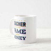 名利先生になったおもしろい コーヒーマグカップ (正面左)