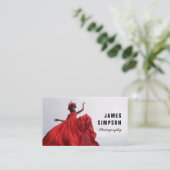 名刺あなたの写真のカスタムテンプレートプレーン 名刺 (スタンド正面)