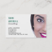 名刺あなたの写真のカスタムテンプレートプレーン 名刺 (裏面)