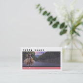 名刺あなたの写真カスタムテンプレートアート 名刺 (スタンド正面)