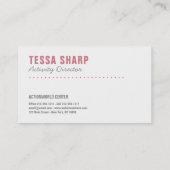 名刺あなたの写真カスタムテンプレートアート 名刺 (裏面)