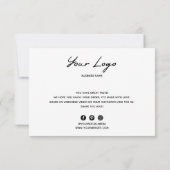 名刺ありがとう サンキューカード (裏面)