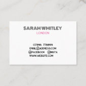 名刺お洒落モダン 名刺 (裏面)