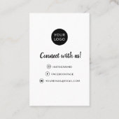 名刺お願いしますご注文モダンのシンプル 名刺 (裏面)