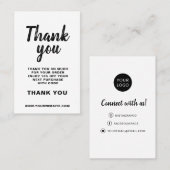 名刺お願いしますご注文モダンのシンプル 名刺 (正面/裏面)