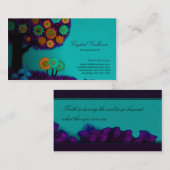 名刺かお母さんのテレホンカード-テンプレート コーリングカード (正面/裏面)