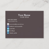 名刺がほしいと思うものする正当な割り当て 名刺 (正面)