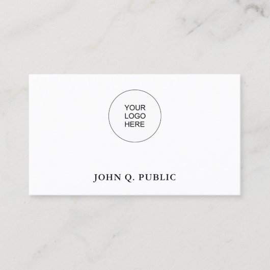 名刺ここに会社のロゴをアップロード 名刺 (正面)