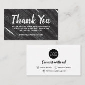 名刺ご注文ありがとうごモダン注文シンプル 名刺 (正面/裏面)