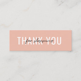 名刺ご注文のミニマリスト、ありがとうございます スキニー名刺