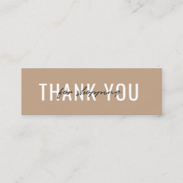 名刺ご注文のミニマリスト、ありがとうございます スキニー名刺