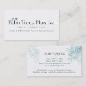 名刺とヤシの木 名刺 (正面/裏面)