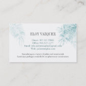 名刺とヤシの木 名刺 (裏面)