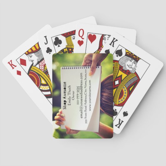 名刺にもなる個性的な トランプ (裏面)