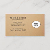 名刺に自分の画像を追加する 名刺 (裏面)