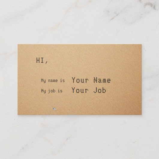 名刺に自分の画像を追加する 名刺 (正面)