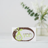 名刺にPearを使用 名刺 (スタンド正面)