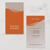 名刺のはっきりしたモダン切り 名刺 (正面/裏面)