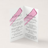 名刺のように光沢を出す、ボス折りのような光沢 名刺 (内部)