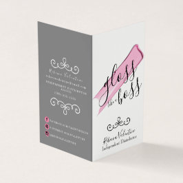 名刺のように光沢を出す、ボス折りのような光沢 名刺