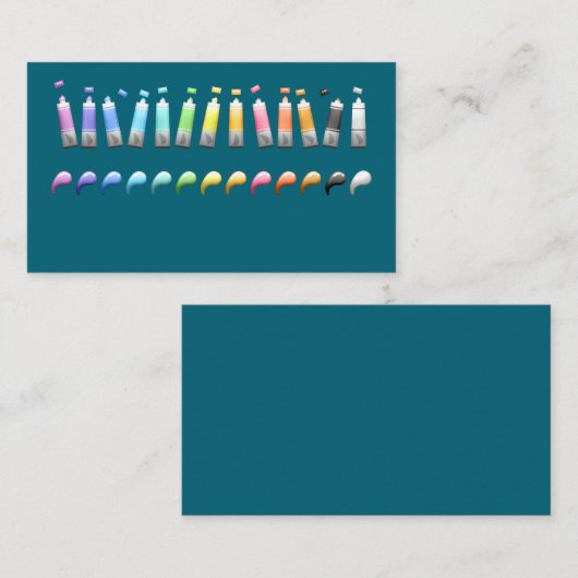 名刺のア絵を描クリル管 名刺 (正面/裏面)