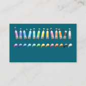 名刺のア絵を描クリル管 名刺 (正面)