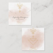 名刺のイヤリング&ネックレスホルダー スクエア名刺 (正面/裏面)