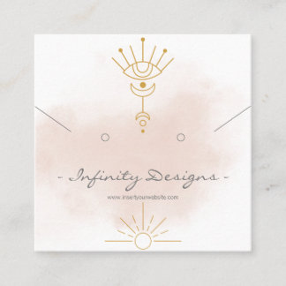 名刺のイヤリング&ネックレスホルダー スクエア名刺