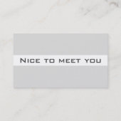 名刺のエレガントな灰色 名刺 (裏面)