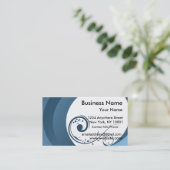名刺のエレガントな青 名刺 (スタンド正面)