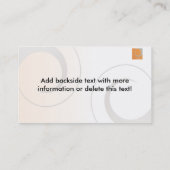 名刺のオレンジのロゴ 名刺 (裏面)