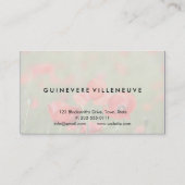 名刺のカスタマイズ可能でロマンチックなケシの花 名刺 (裏面)