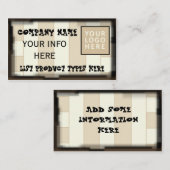 名刺のカスタマイズ可能テンプレート 名刺 (正面/裏面)