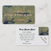 名刺のカスタムなニジマスを採取することを行って下さい 名刺 (正面/裏面)