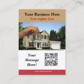 名刺のカレンダーの不動産の専門家 名刺 (裏面)