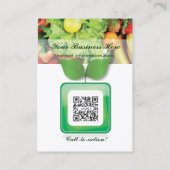 名刺のカレンダーの生鮮食品 名刺 (裏面)