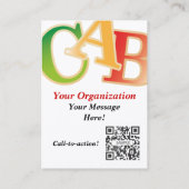 名刺のカレンダーの託児所 名刺 (裏面)