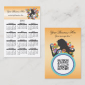 名刺のカレンダーの香水 名刺 (正面/裏面)