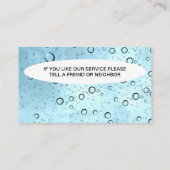 名刺のクリーニング 名刺 (裏面)