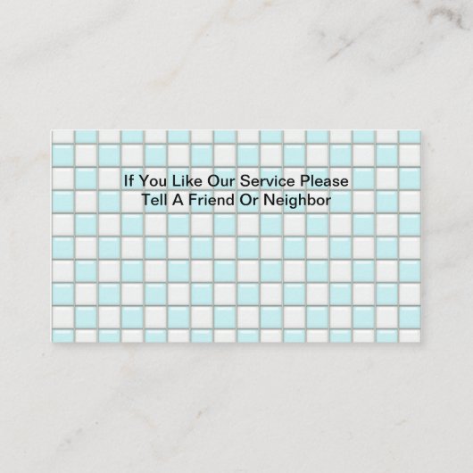 名刺のクリーニング 名刺 (裏面)