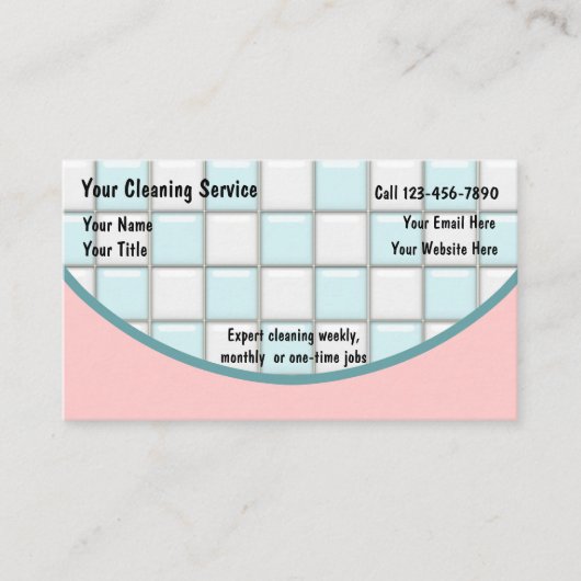 名刺のクリーニング 名刺 (正面)