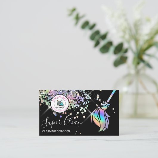 名刺のクリーニング 名刺 (スタンド正面)