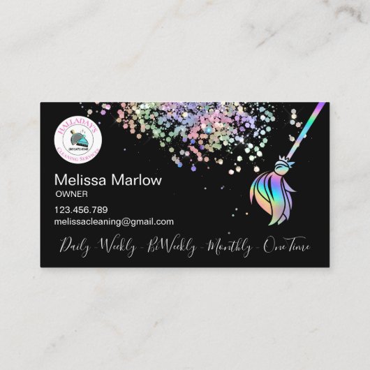 名刺のクリーニング 名刺 (裏面)