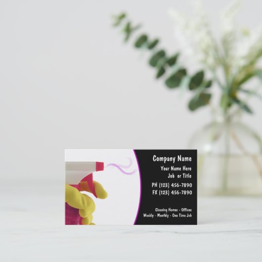 名刺のクリーニング 名刺 (スタンド正面)