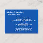 名刺のクリーニング 名刺 (裏面)