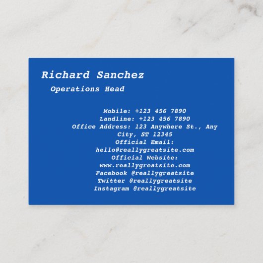 名刺のクリーニング 名刺 (裏面)